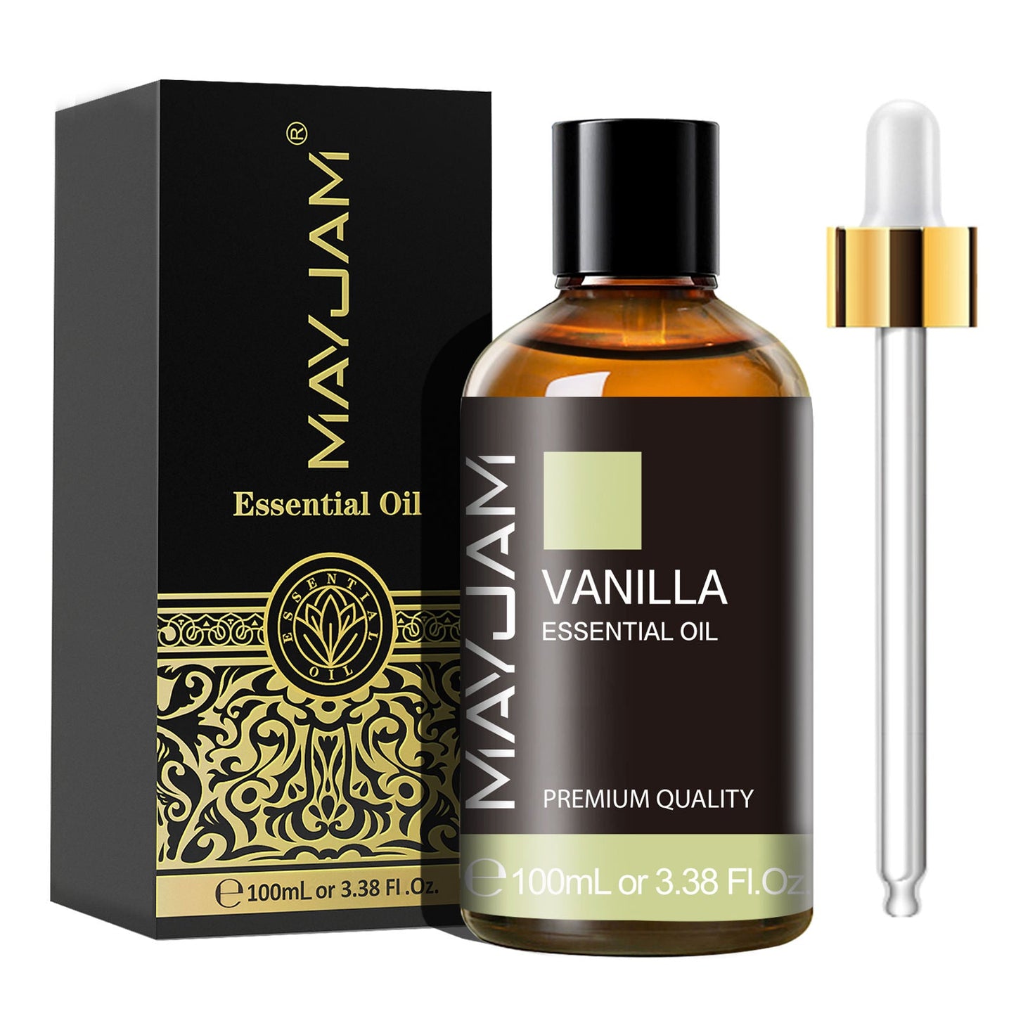 Vanilla Essential Oil 100ml | Natural Aromatherapy | Mayjam