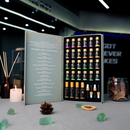 Premium Essential Oils Gift Box 28 Bottles – Aromatherapy Collection | Mayjam