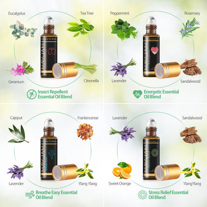 Premium Essential Oils Gift Box 28 Bottles – Aromatherapy Collection | Mayjam