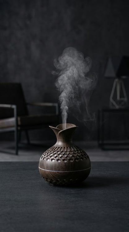 Aroma Diffuser 300ml Wood Grain | USB Ultrasonic Essential Oil Humidifier | Mayjam - Image 6