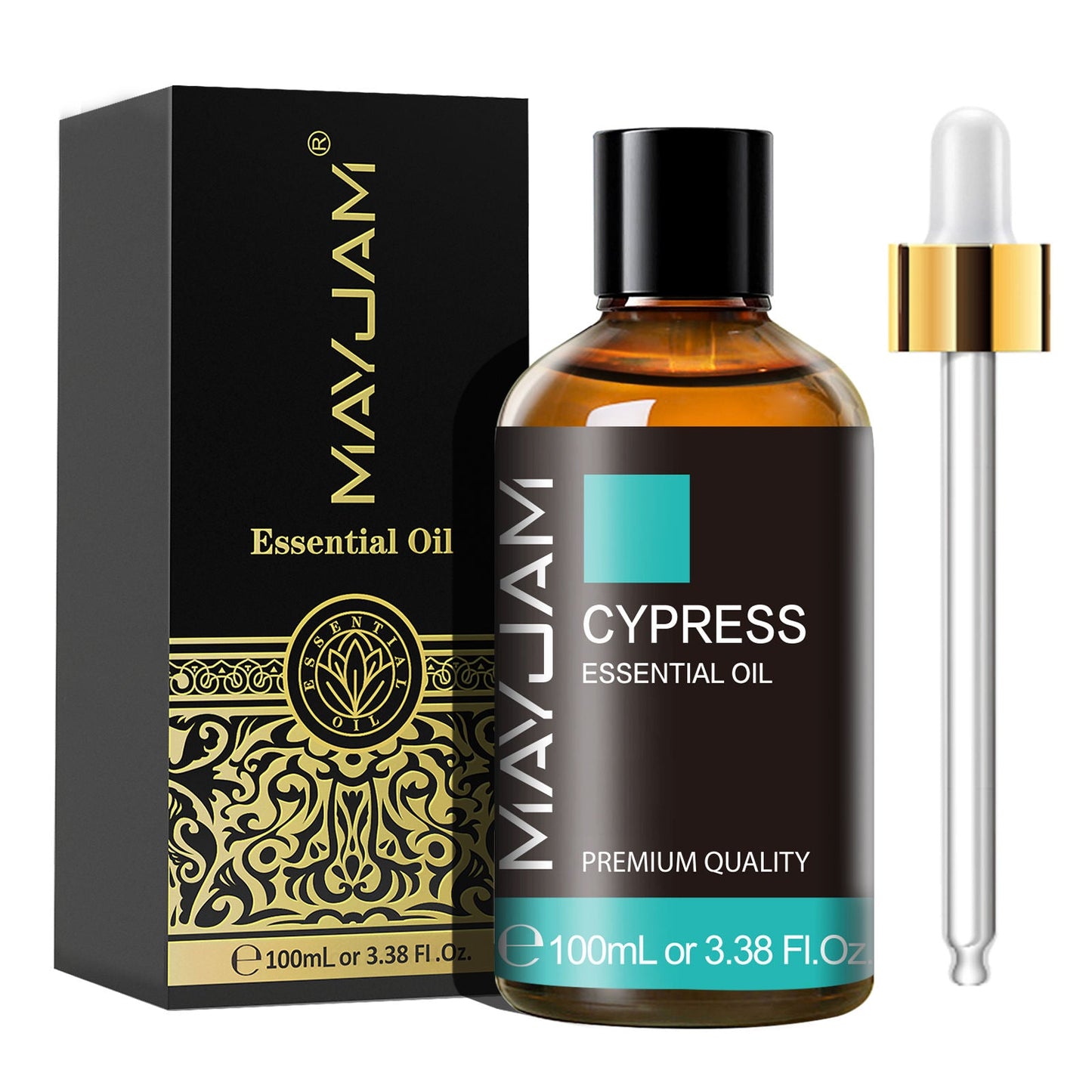 Cypress Essential Oil 100ml | Natural Aromatherapy | Mayjam Basil - 100ml