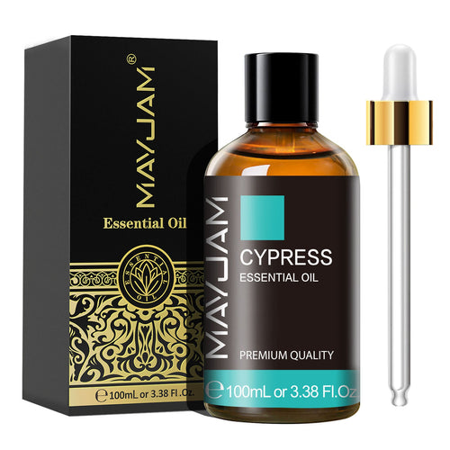 Cypress Essential Oil 100ml | Natural Aromatherapy | Mayjam Basil - 100ml