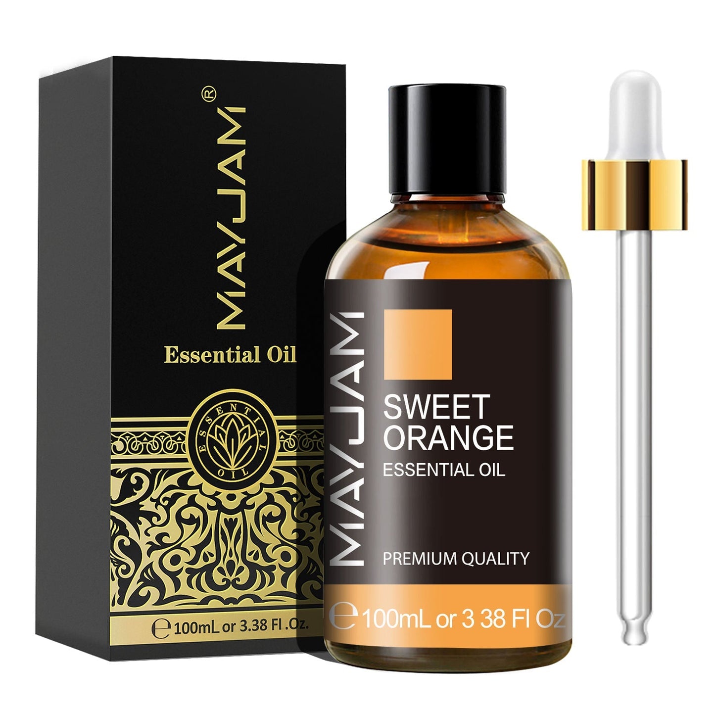 Sweet Orange Essential Oil 100ml | Natural Aromatherapy | Mayjam