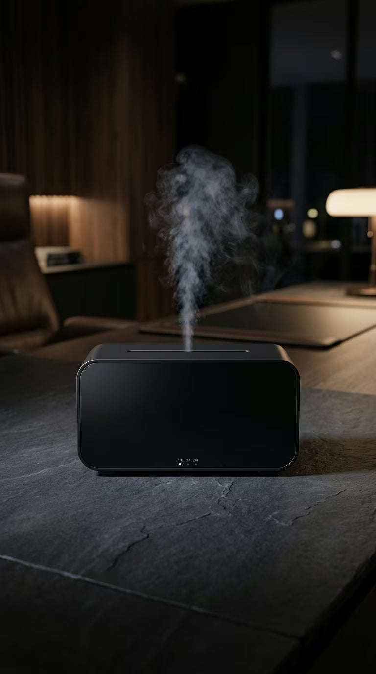 Mini Flame Aroma Diffuser Black| 7-Color Essential Oil Humidifier - Image 3