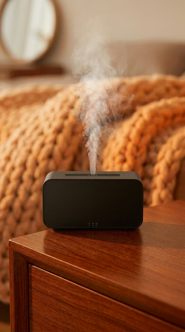 Mini Flame Aroma Diffuser Black| 7-Color Essential Oil Humidifier - Image 4